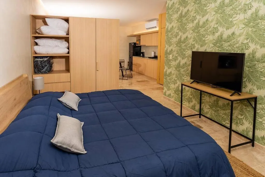 Estudio Moderno En La Av Nader 칸쿤 아파트