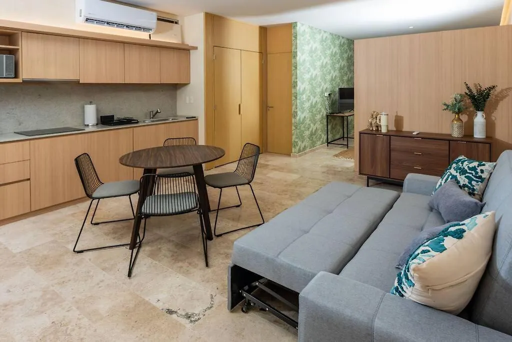 아파트 Estudio Moderno En La Av Nader 칸쿤